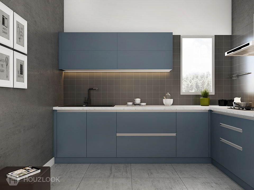 L Shape Modular Kitchen